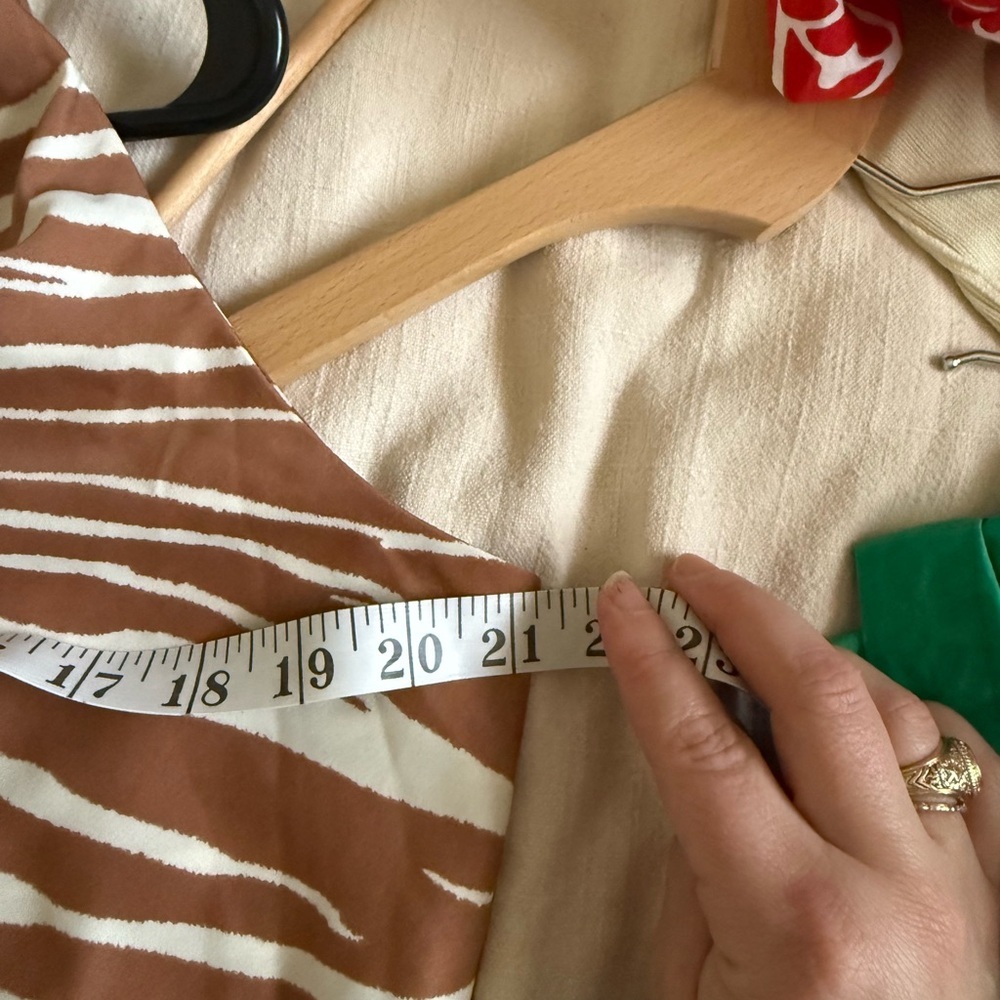 A New Day Brown and White Striped Dress - Picture 3 of 3